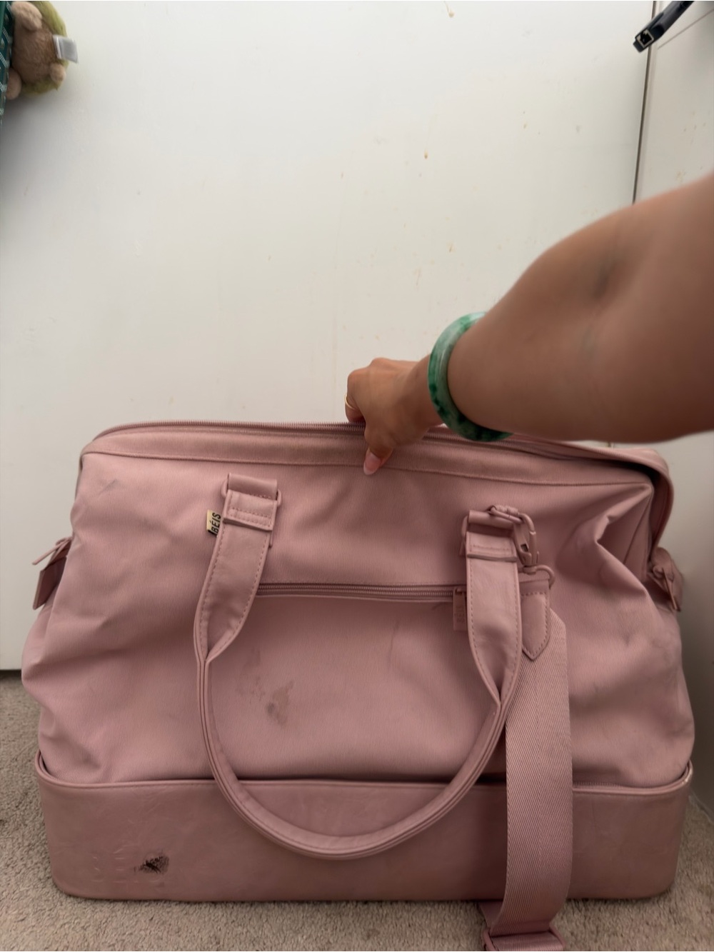 BEIS Pink Weekend Travel Bag